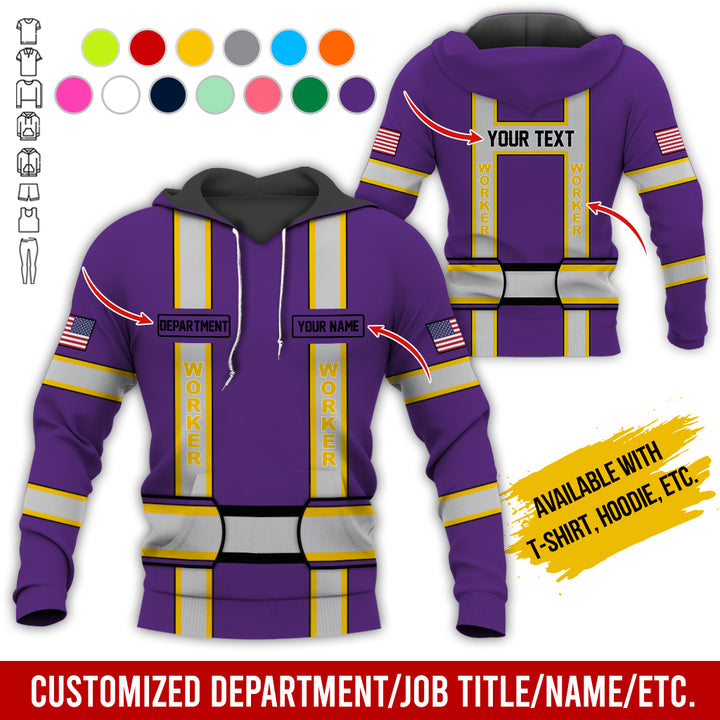 Personalized Name And Department Style 3D All Over Printed SH682