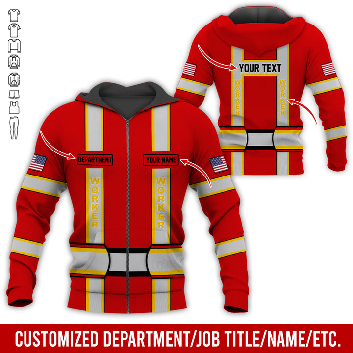 Personalized Name And Department Style 3D All Over Printed SH682