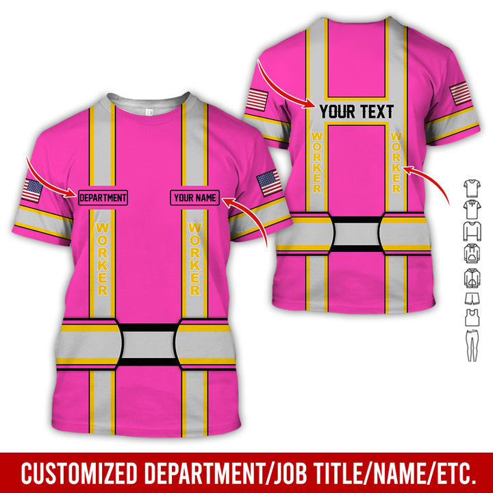 Personalized Name And Department Style 3D All Over Printed SH682