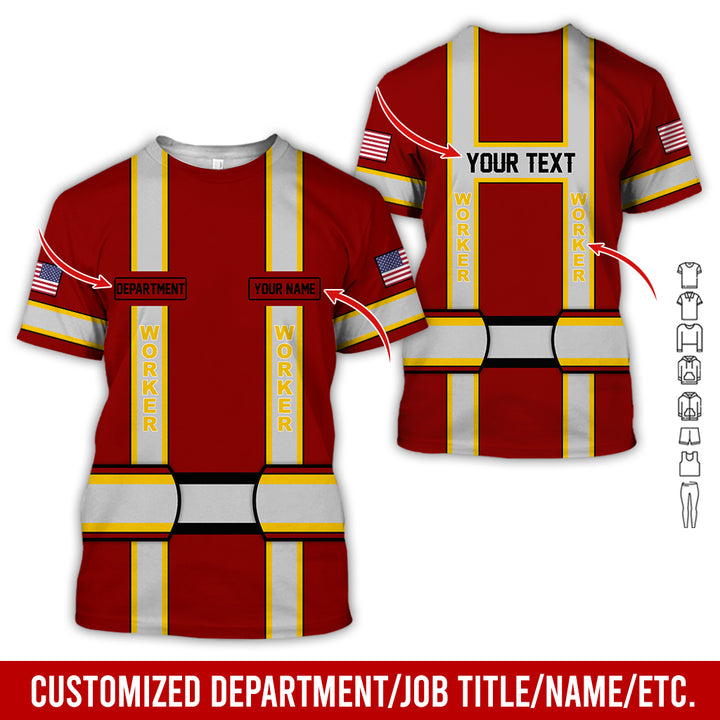 Personalized Name And Department Style 3D All Over Printed SH682