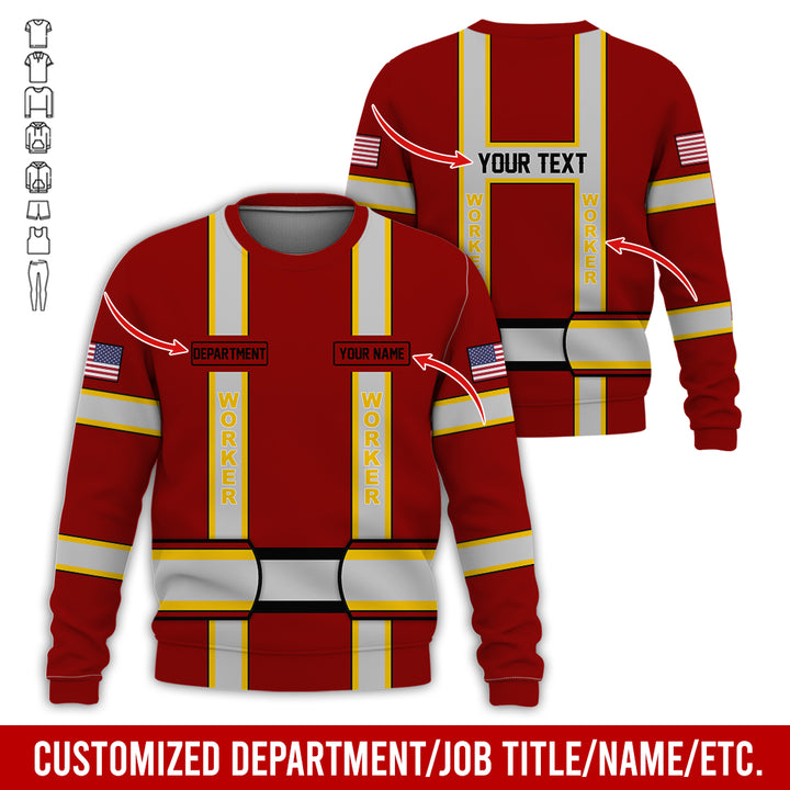 Personalized Name And Department Style 3D All Over Printed SH682