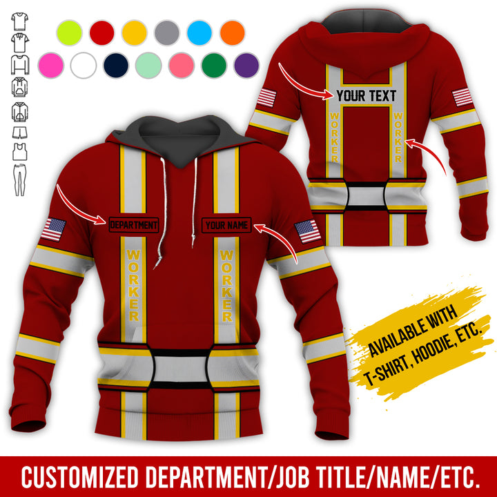 Personalized Name And Department Style 3D All Over Printed SH682