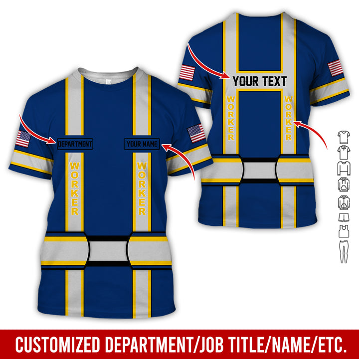 Personalized Name And Department Style 3D All Over Printed SH682