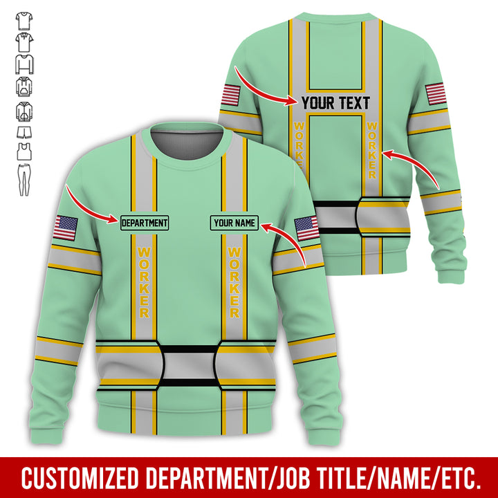 Personalized Name And Department Style 3D All Over Printed SH682