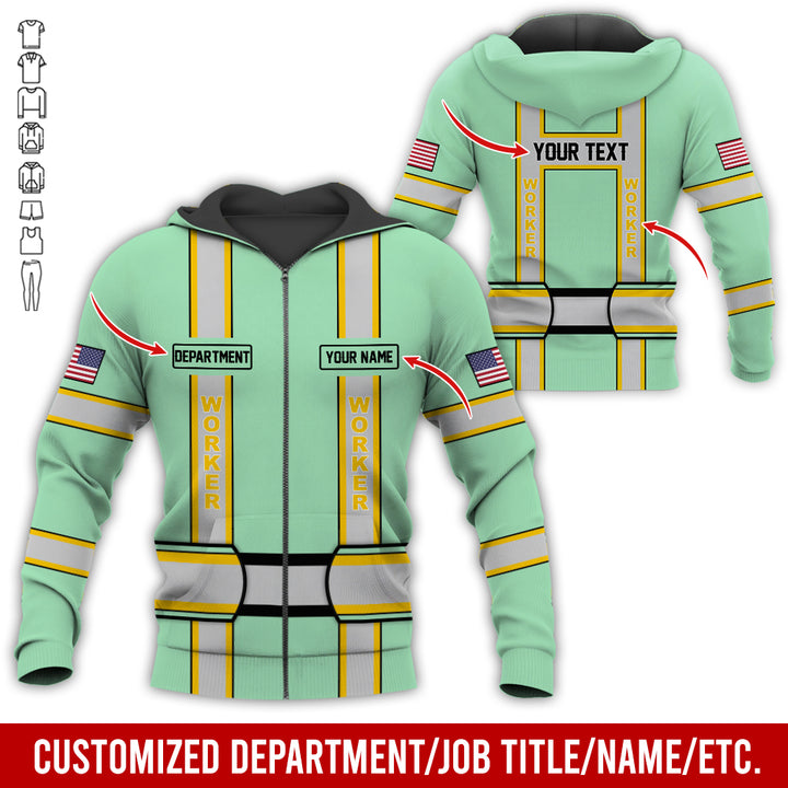 Personalized Name And Department Style 3D All Over Printed SH682