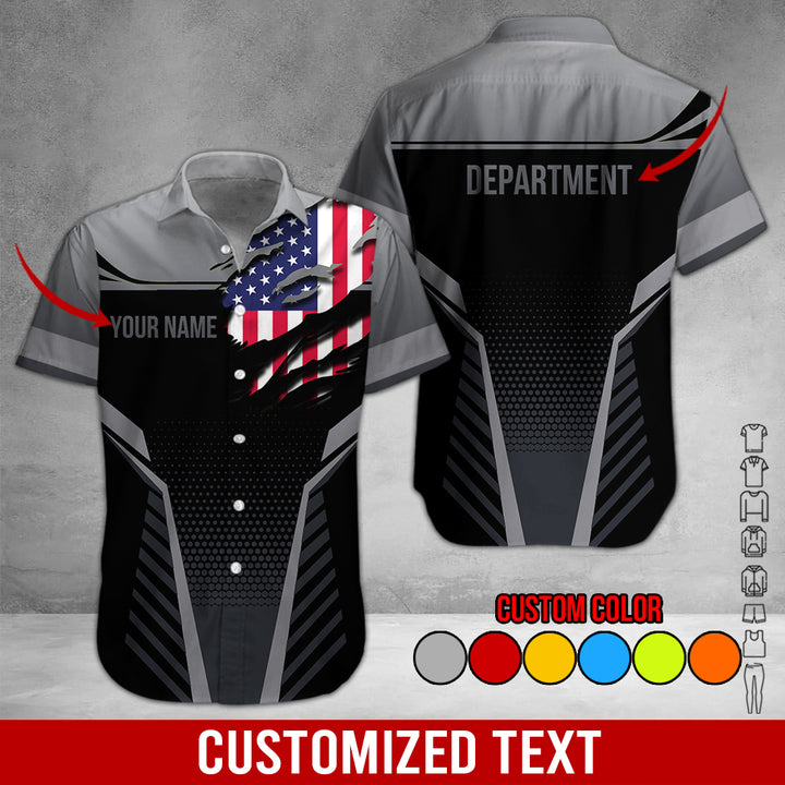 Personalized Name Workwear Style 3D All Over Printed Clothes DV946