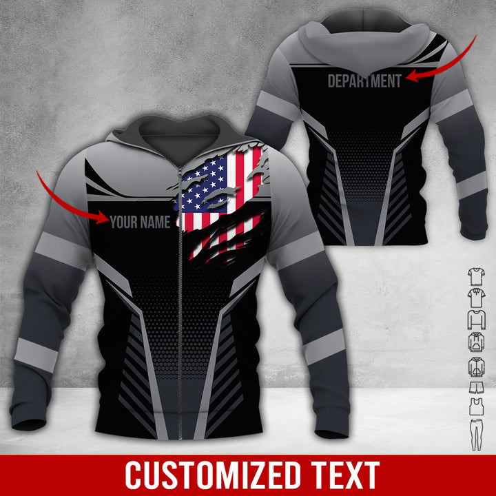 Personalized Name Workwear Style 3D All Over Printed Clothes DV946