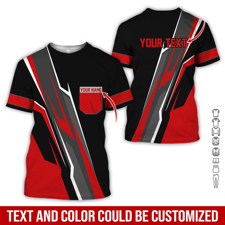 Pocket-Custom Text Uniform Full Colors All Over Printed Clothes GE894