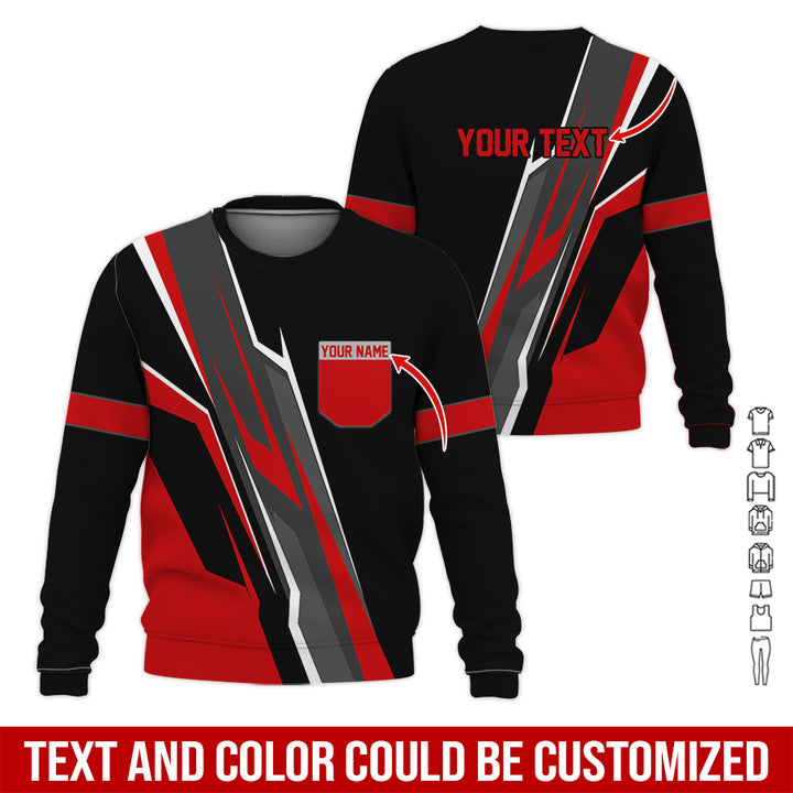 Pocket-Custom Text Uniform Full Colors All Over Printed Clothes GE894