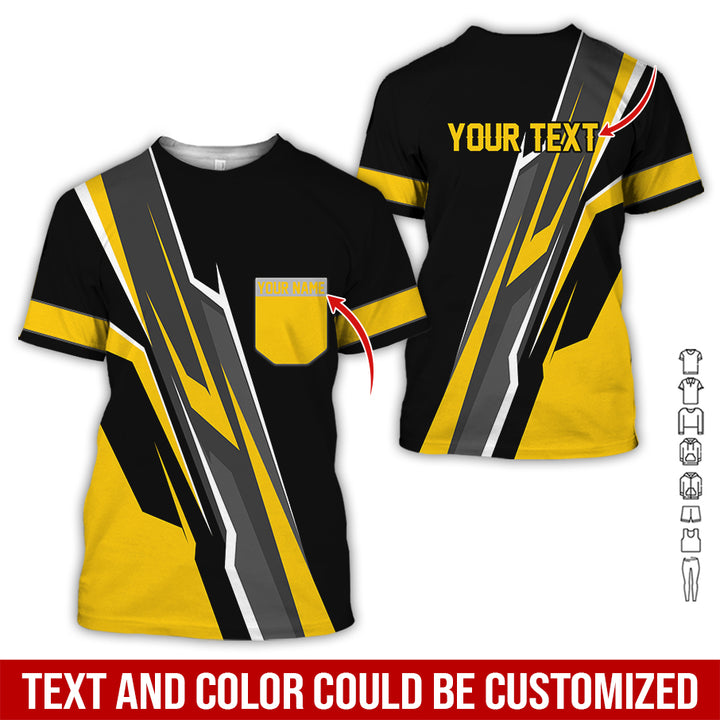 Pocket-Custom Text Uniform Full Colors All Over Printed Clothes GE894