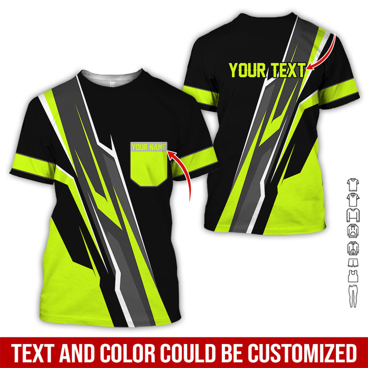 Pocket-Custom Text Uniform Full Colors All Over Printed Clothes GE894