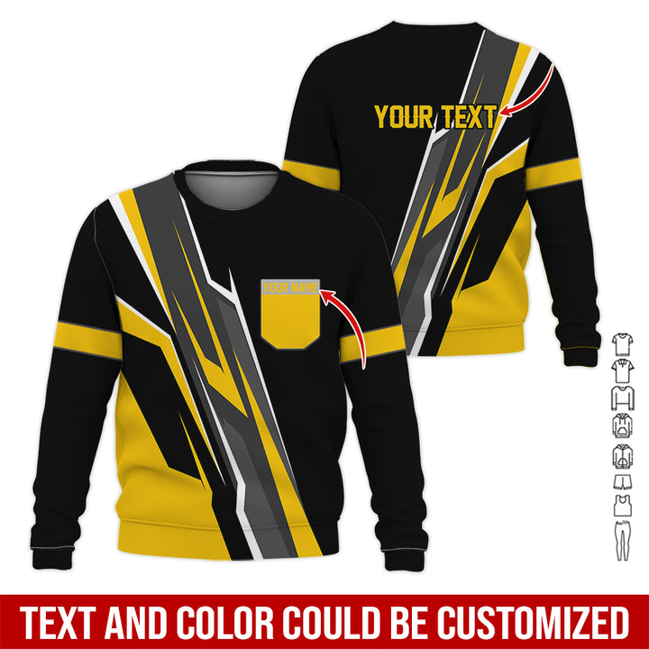 Pocket-Custom Text Uniform Full Colors All Over Printed Clothes GE894