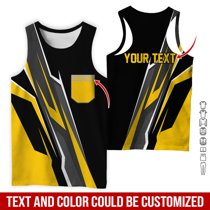 Pocket-Custom Text Uniform Full Colors All Over Printed Clothes GE894