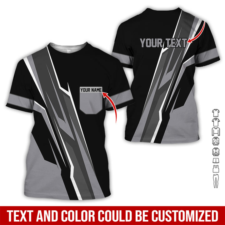 Pocket-Custom Text Uniform Full Colors All Over Printed Clothes GE894