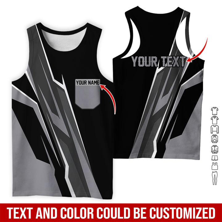Pocket-Custom Text Uniform Full Colors All Over Printed Clothes GE894