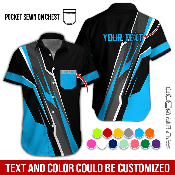 Pocket-Custom Text Uniform Full Colors All Over Printed Clothes GE894