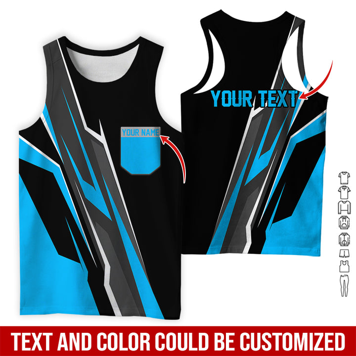 Pocket-Custom Text Uniform Full Colors All Over Printed Clothes GE894
