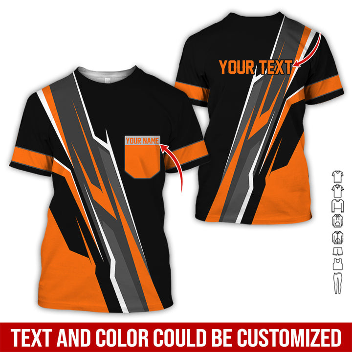 Pocket-Custom Text Uniform Full Colors All Over Printed Clothes GE894