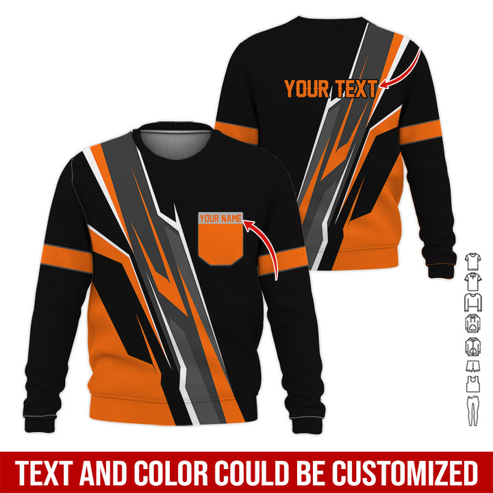 Pocket-Custom Text Uniform Full Colors All Over Printed Clothes GE894