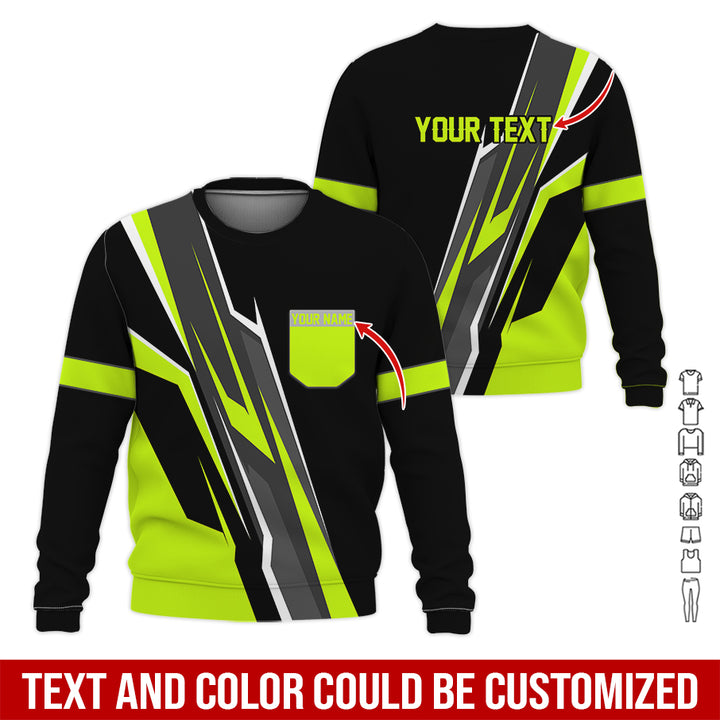 Pocket-Custom Text Uniform Full Colors All Over Printed Clothes GE894