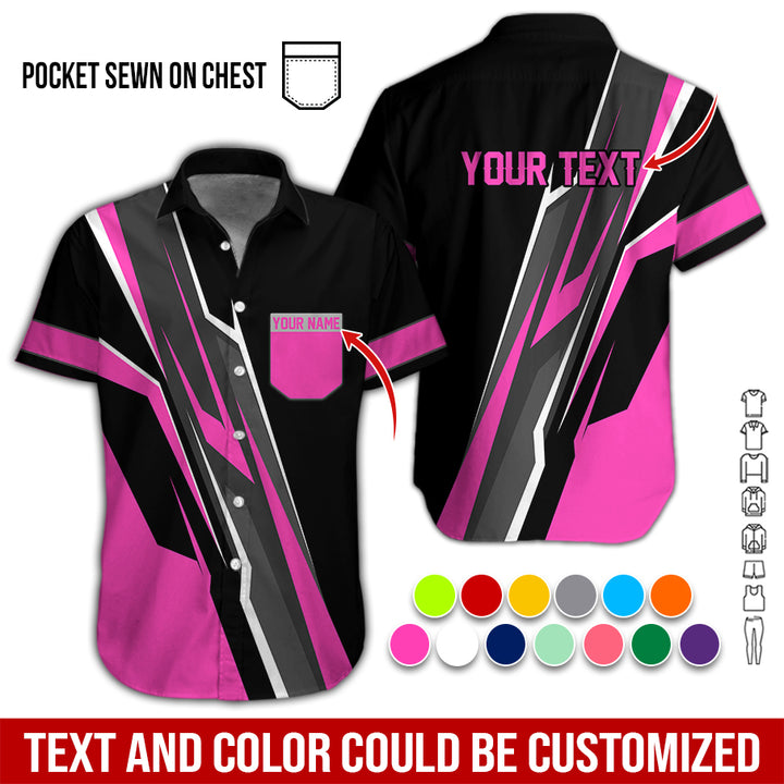 Pocket-Custom Text Uniform Full Colors All Over Printed Clothes GE894