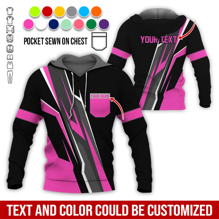 Pocket-Custom Text Uniform Full Colors All Over Printed Clothes GE894