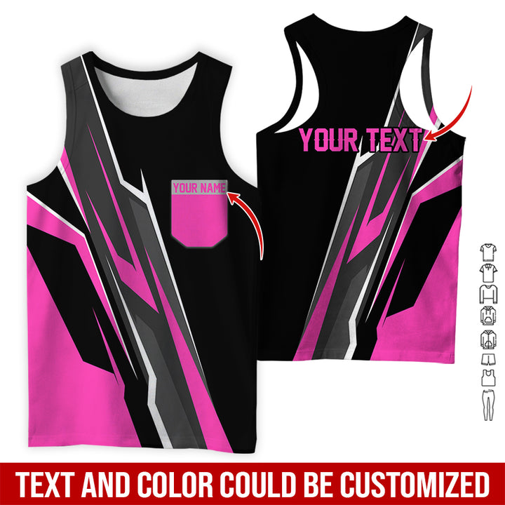 Pocket-Custom Text Uniform Full Colors All Over Printed Clothes GE894