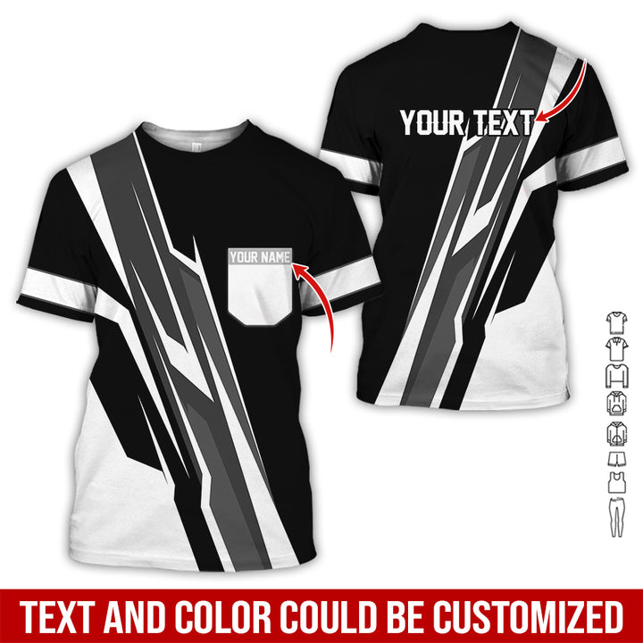 Pocket-Custom Text Uniform Full Colors All Over Printed Clothes GE894