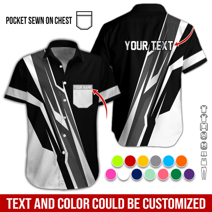 Pocket-Custom Text Uniform Full Colors All Over Printed Clothes GE894
