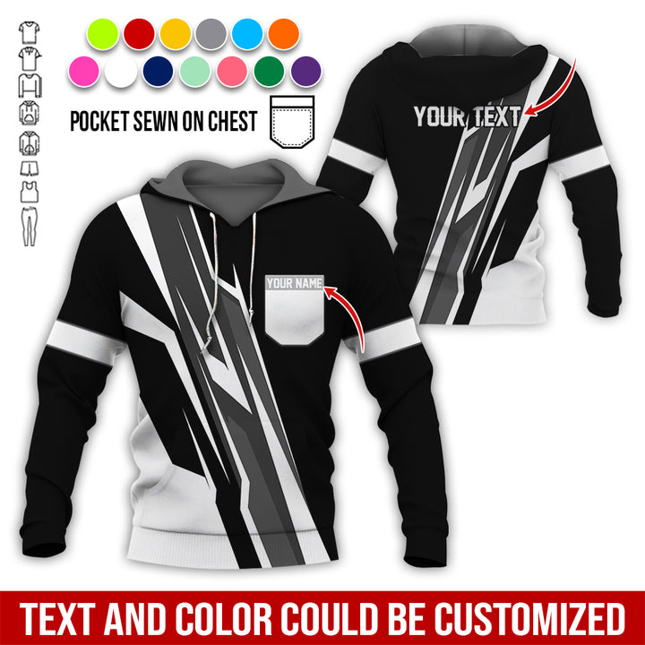 Pocket-Custom Text Uniform Full Colors All Over Printed Clothes GE894