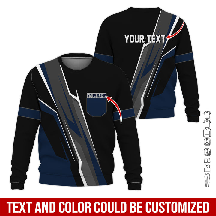 Pocket-Custom Text Uniform Full Colors All Over Printed Clothes GE894