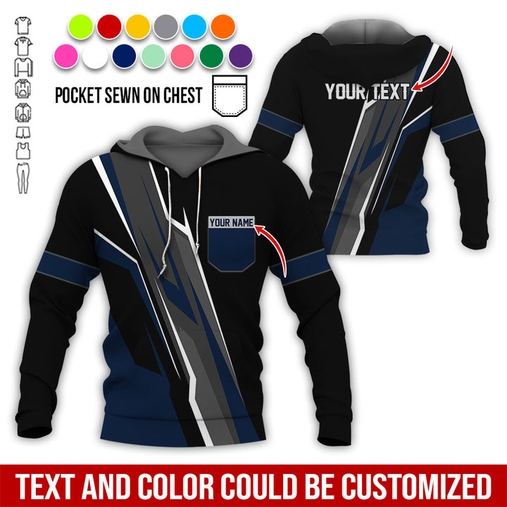 Pocket-Custom Text Uniform Full Colors All Over Printed Clothes GE894