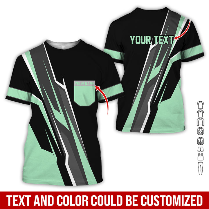 Pocket-Custom Text Uniform Full Colors All Over Printed Clothes GE894
