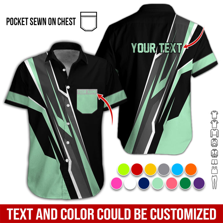 Pocket-Custom Text Uniform Full Colors All Over Printed Clothes GE894