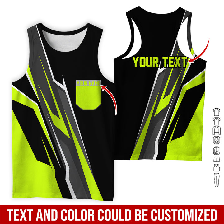 Pocket-Custom Text Uniform Full Colors All Over Printed Clothes GE894