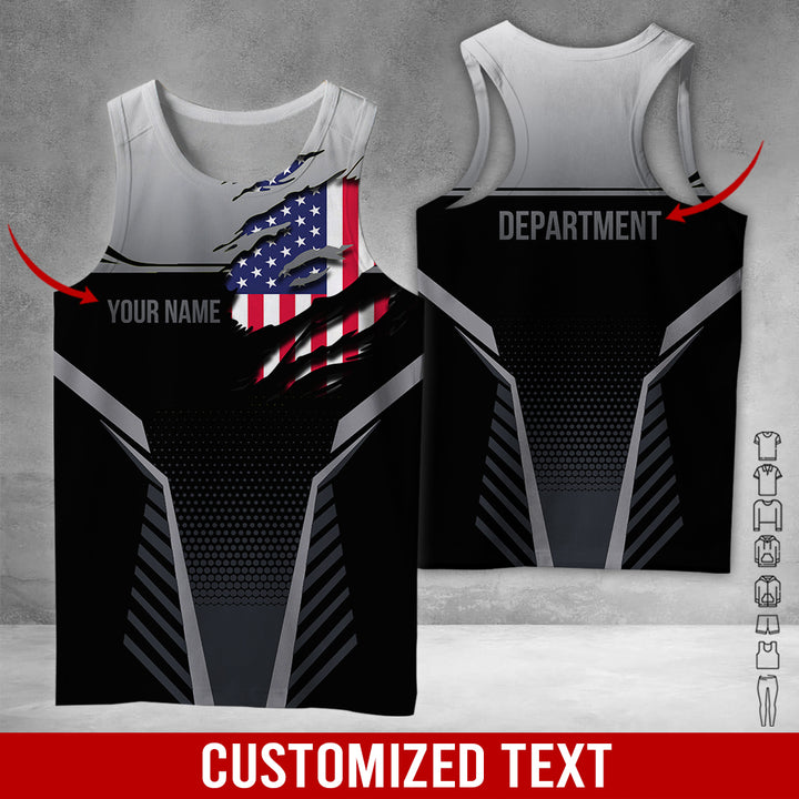 Personalized Name Workwear Style 3D All Over Printed Clothes DV946