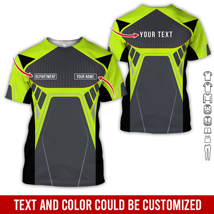 Personalized Name Workwear Style All Over Printed Clothes HT264
