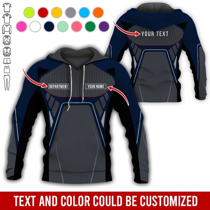 Personalized Name Workwear Style All Over Printed Clothes HT264