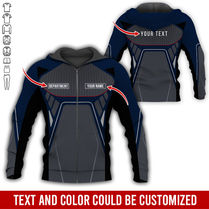 Personalized Name Workwear Style All Over Printed Clothes HT264