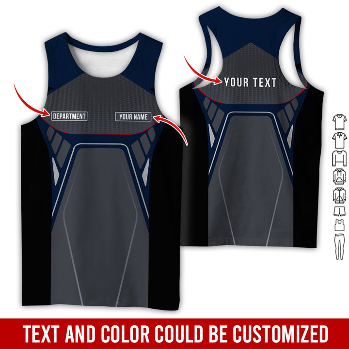 Personalized Name Workwear Style All Over Printed Clothes HT264