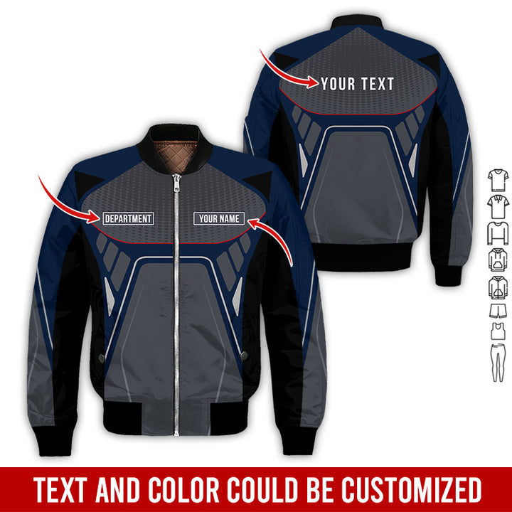 Personalized Name Workwear Style All Over Printed Clothes HT264