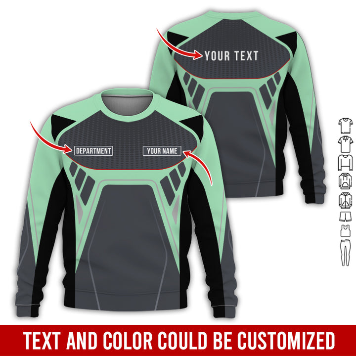 Personalized Name Workwear Style All Over Printed Clothes HT264