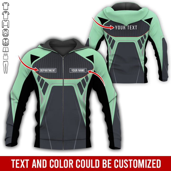 Personalized Name Workwear Style All Over Printed Clothes HT264
