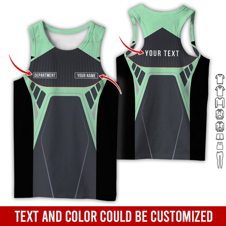 Personalized Name Workwear Style All Over Printed Clothes HT264