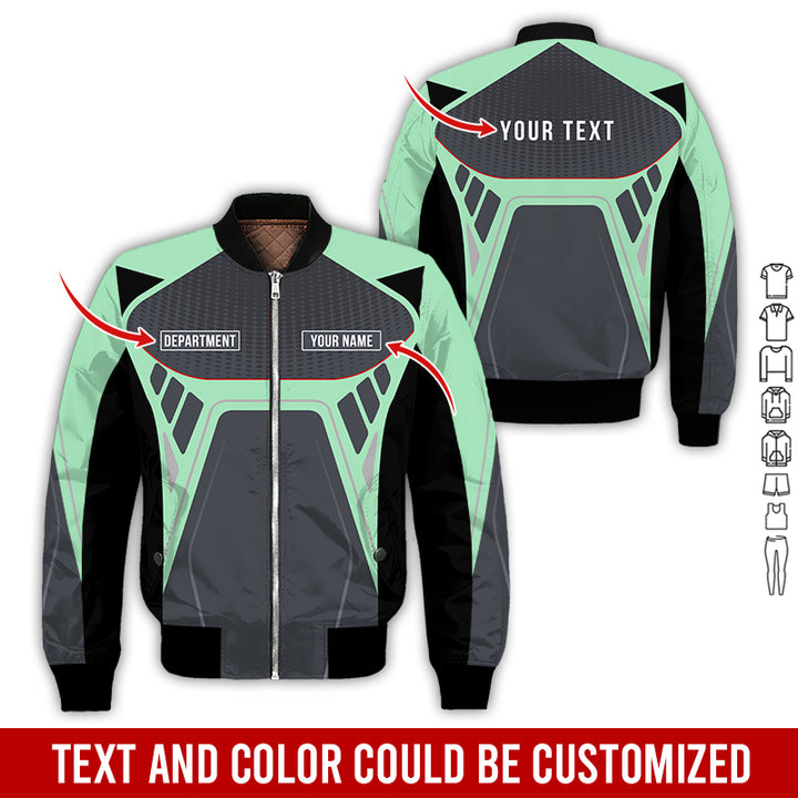 Personalized Name Workwear Style All Over Printed Clothes HT264