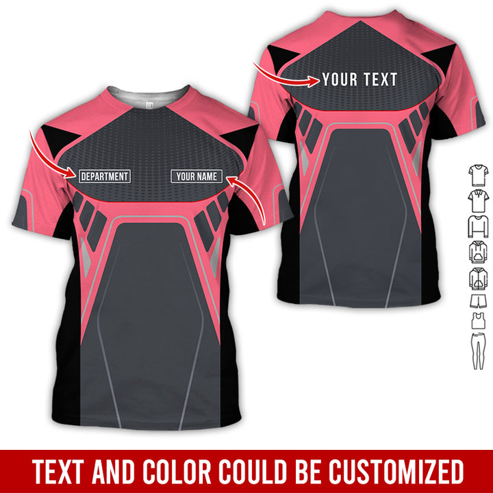 Personalized Name Workwear Style All Over Printed Clothes HT264