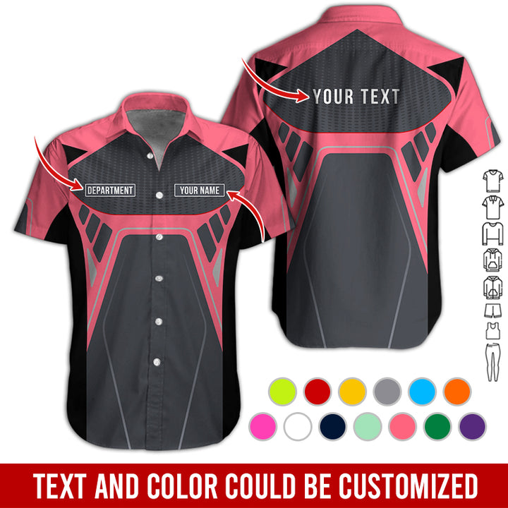 Personalized Name Workwear Style All Over Printed Clothes HT264