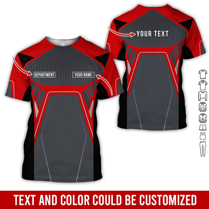 Personalized Name Workwear Style All Over Printed Clothes HT264
