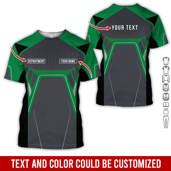 Personalized Name Workwear Style All Over Printed Clothes HT264
