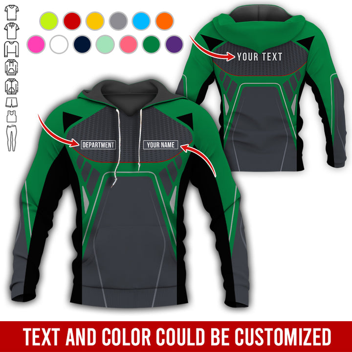 Personalized Name Workwear Style All Over Printed Clothes HT264